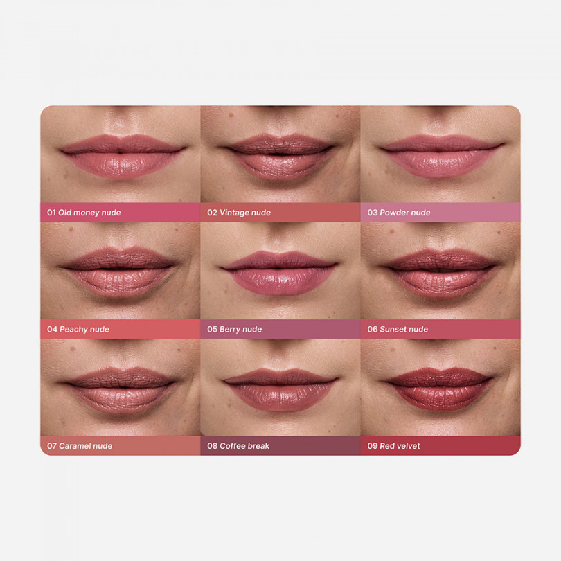 Помада кремовая 02 Vintage Nude Kristall Minerals